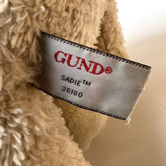 Gund Lamb Sitting Plush "Sadie" With Floral Bonnet 12" - Picture 7 of 8